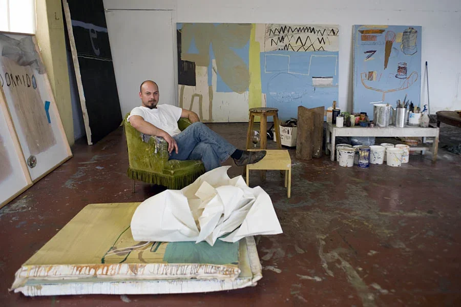 Article titled 'The Frontier Artist Along the US-Mexico Border' featuring Enrique Ciapara in his Tijuana studio, March 2015